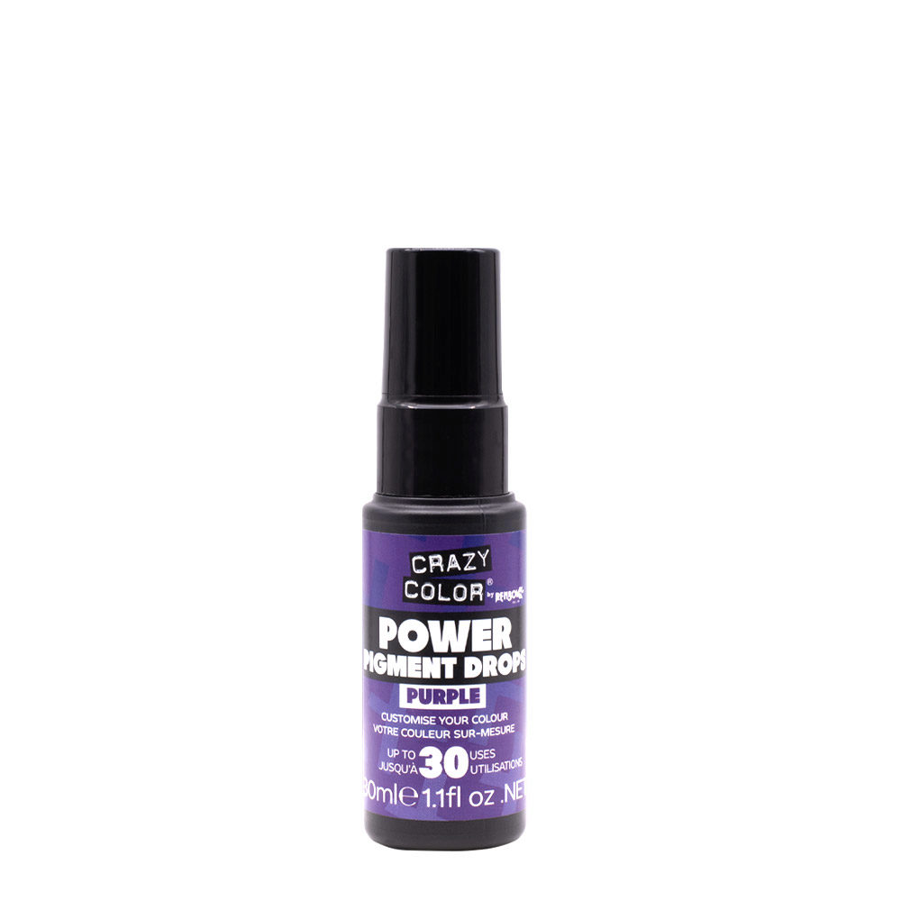 Crazy Color Global Power Pigment Drops Purple 30ml - gotas de pigmento