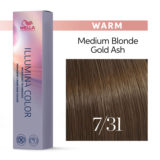 Wella Illumina Color 7/31 Rubio Medio Dorado Ceniza 60ml - coloración permanente