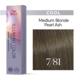 Wella Illumina Color 7/81 Rubio Medio Perla Ceniza 60ml - coloración permanente