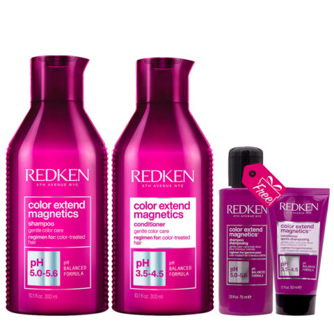 Redken Color Extend Magnetics Shampoo 300ml Conditioner 300ml + Shampoo 75 ml Conditioner 50ml DE REGALO