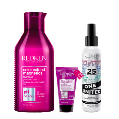 Redken Color Extend Magnetics Shampoo 300ml +  Conditioner 50ml DE REGALO + All In One Spray 150ml