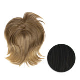 Hairdo Topper Stylish Wave  R2 Negro - tupé con olas