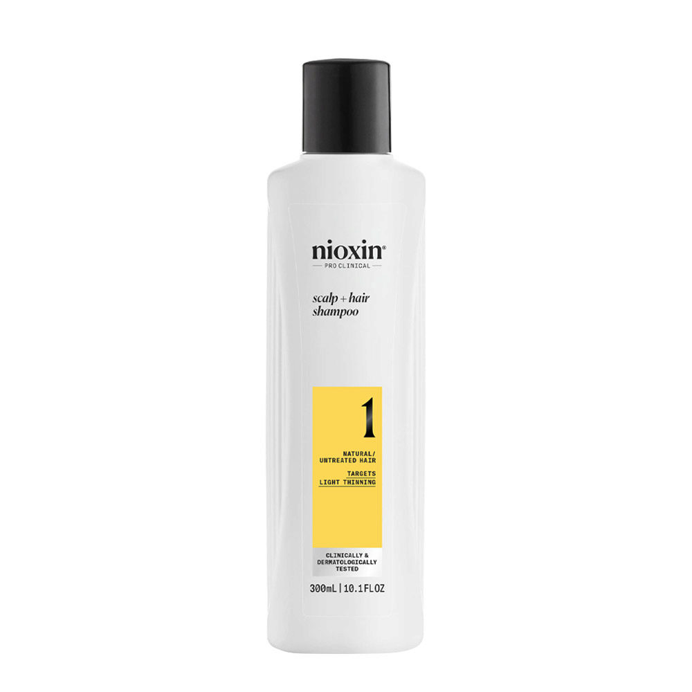 Nioxin Sistema 1 Scalp + Hair Shampoo 300ml - champú para cabello fino natural