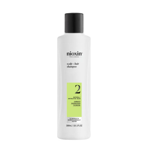 Sistema 2 Scalp + Hair Shampoo 300ml - champú para cabello natural con adelgazamiento avanzado