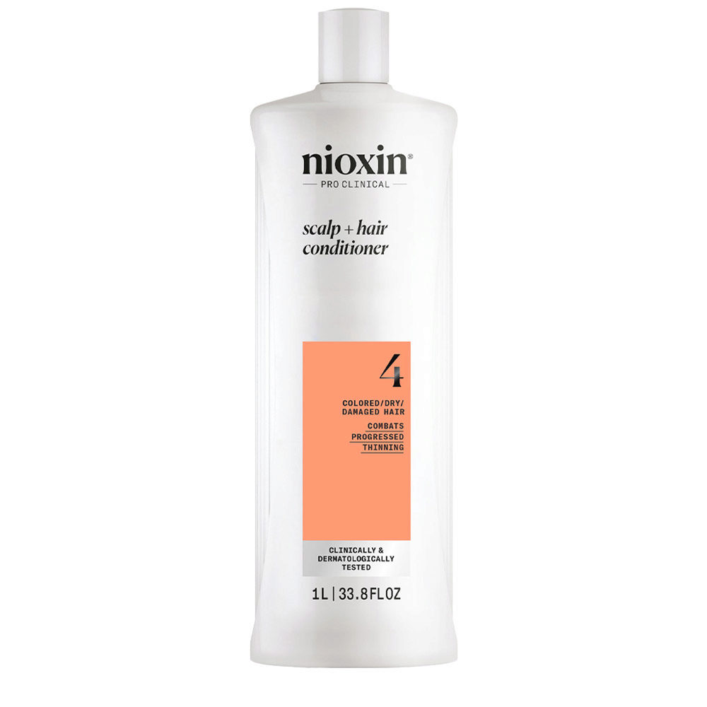 Nioxin Sistema 4 Scalp + Hair Conditioner 1000ml - acondicionador fortificante para cabello dañado