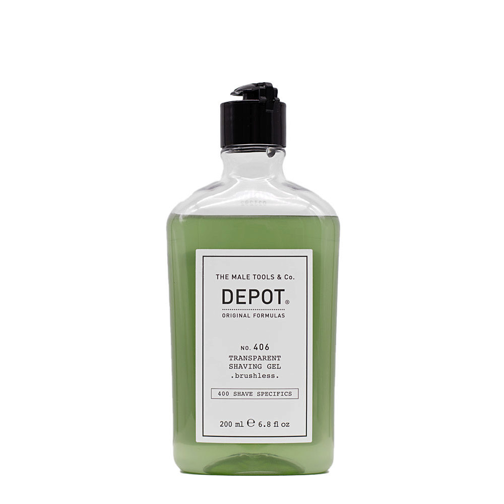 Depot Shave Specifics No.406 Transparent Shaving Gel Brushless 200ml - gel de afeitar