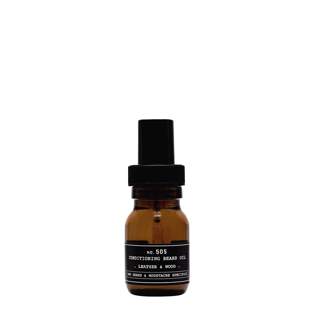Depot No. 505 Conditioning Beard Oil Mysterious Leather & Wood 30ml - aceite acondicionador de barba