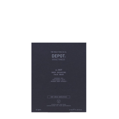 Depot Skin Specifics No.807 Deep Relaxing Face Mask 12 pcs - kit de mascarilla nutritiva
