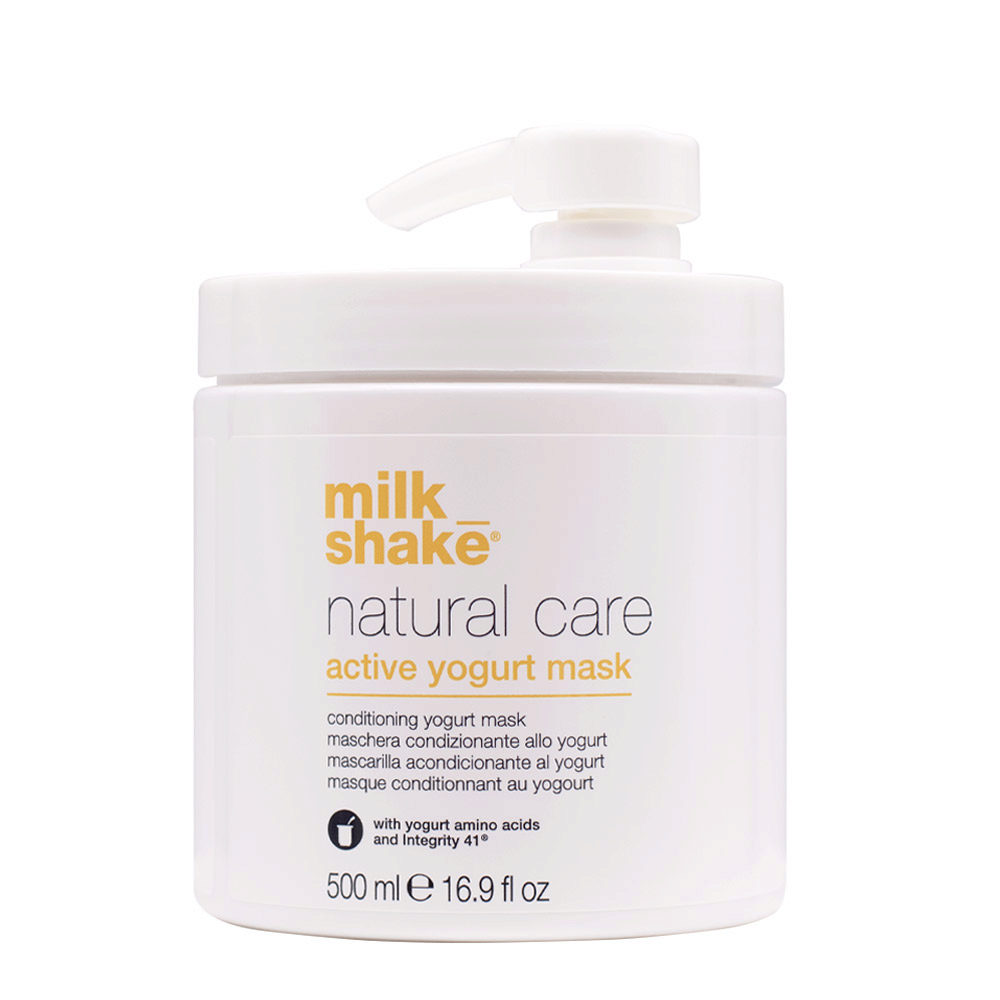Z.one Concept Milk Shake Natural Care Active Yogurt Mask 500ml - mascarilla nutritiva para cabello natural o teñido