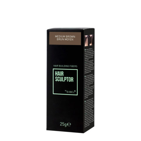 Sibel Hair Sculptor Hair Building Fibers Medium Brown 25gr - fibras capilares densificadoras