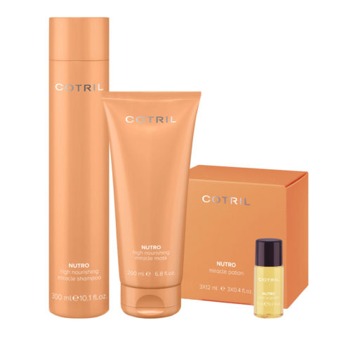 Nutro Miracle High Nourishing Miracle Shampoo 300ml Mask 200ml Potion 3x12ml