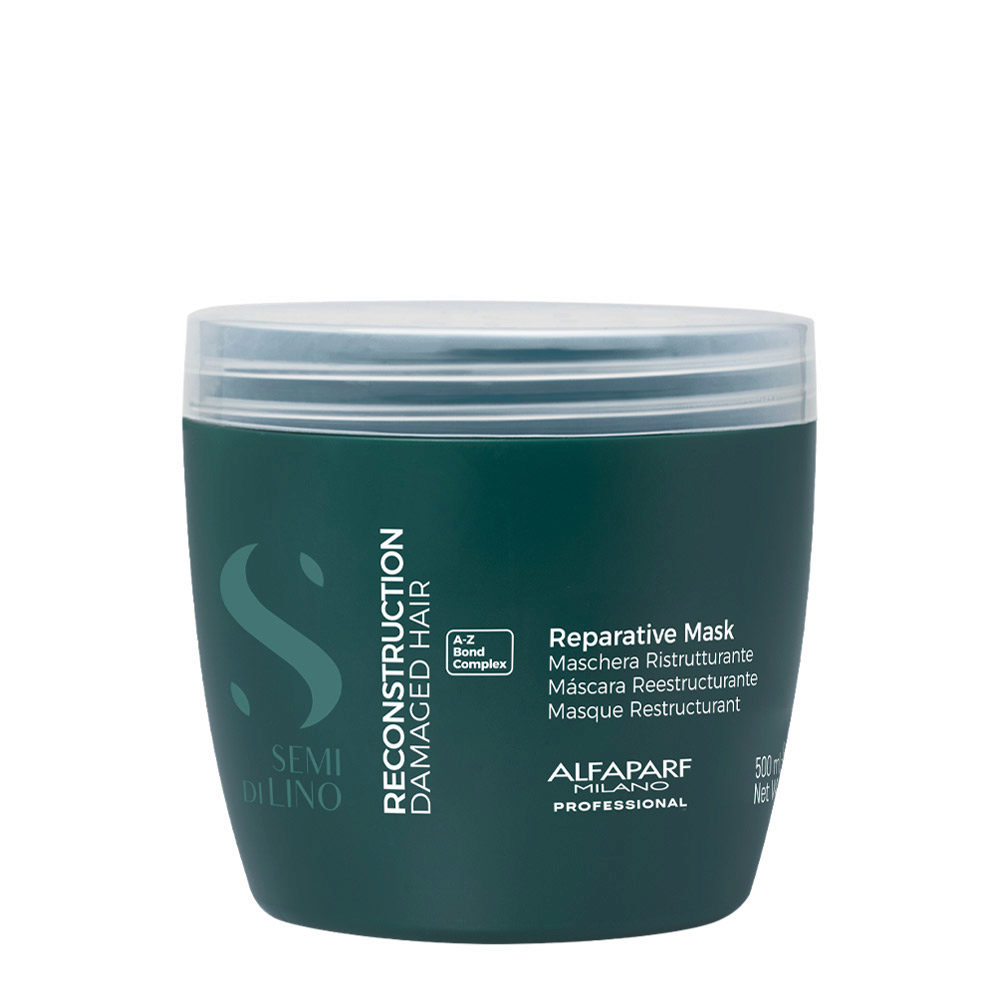 Alfaparf Milano Semi di Lino Reconstruction Reparative Mask 500ml-mascarilla reestructurante para cabello medio a grueso