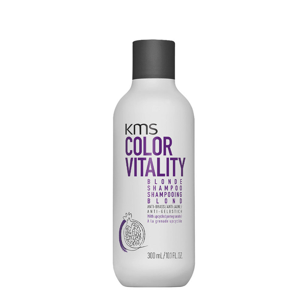 KMS Colour Vitality Blonde Shampoo 300ml - champú anti-amarillo para cabello rubio
