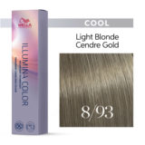 8/93 Rubio claro dorado ceniza Wella Illumina Color 60ml