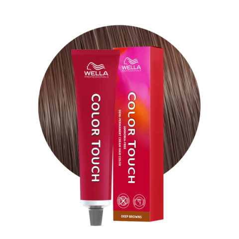 Wella Color Touch Deep Browns 7/75 Rubio Medio Arena Caoba 60ml - coloración semipermanente sin amoniaco
