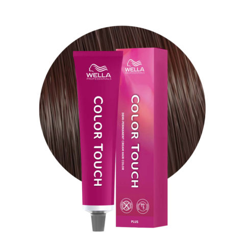 Wella Color Touch Plus 66/04 Marrón Oscuro Intenso Natural 60ml - coloración demipermanente