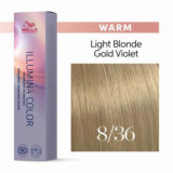 Wella Illumina Color 8/36 Rubio Claro Oro Violeta 60ml - coloración permanente