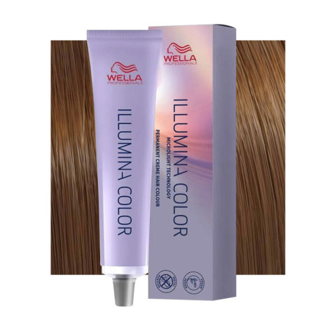 Wella Illumina Color 7/75 Rubio Medio Marrón Caoba 60ml - coloración permanente