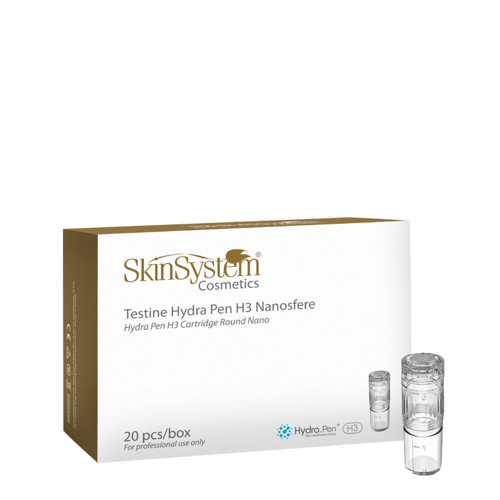 SkinSystem Hydra Pen H3 Cartridge Round Nano 20pz - recambios de nanoesferas hidra pen h3