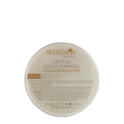 SkinSystem Coconut & Mango Milk 200ml - leche de coco y mango