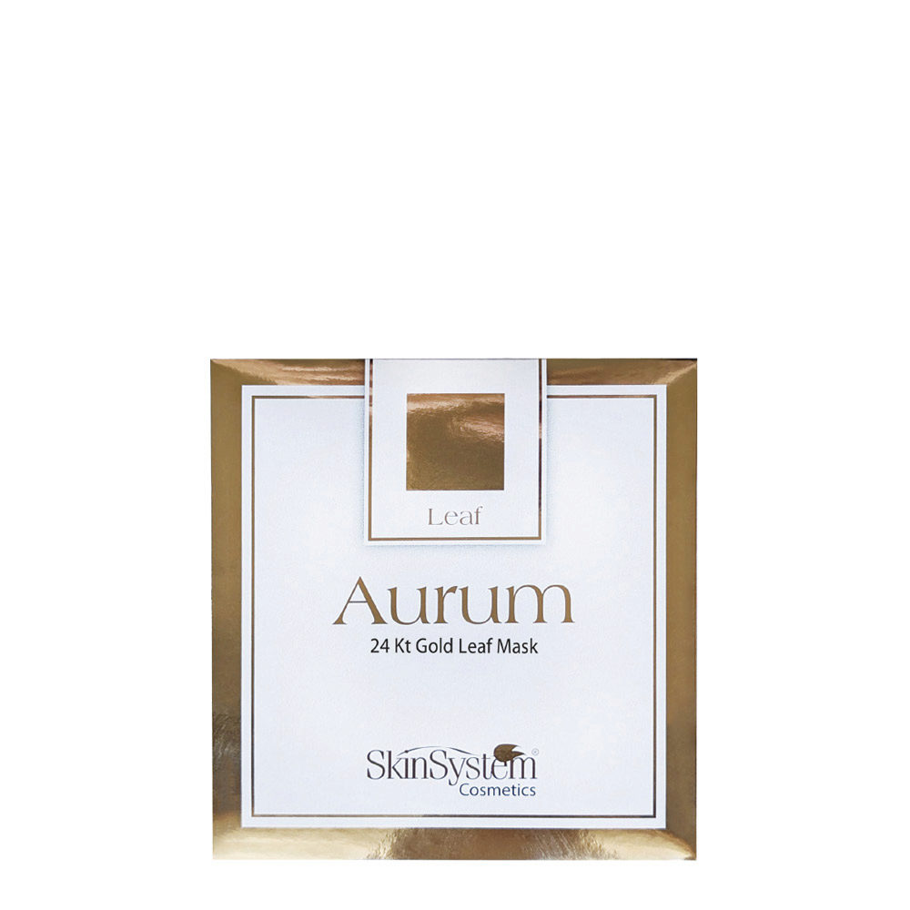 SkinSystem Aurum 24kt Gold Leaf Mask 25 hojas - tratamiento rostro y escote con oro