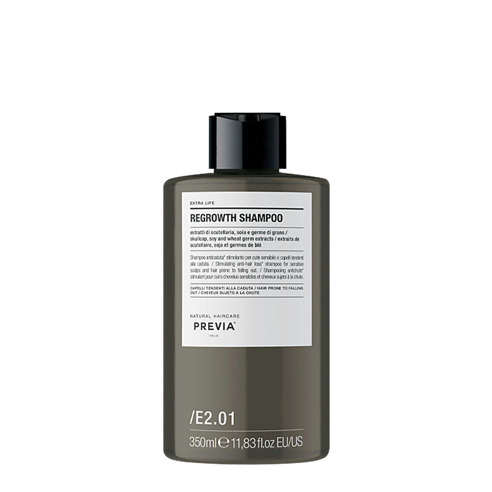 Previa ExtraLife Regrowth Shampoo 350ml - champú anticaída cuero cabelludo sensible
