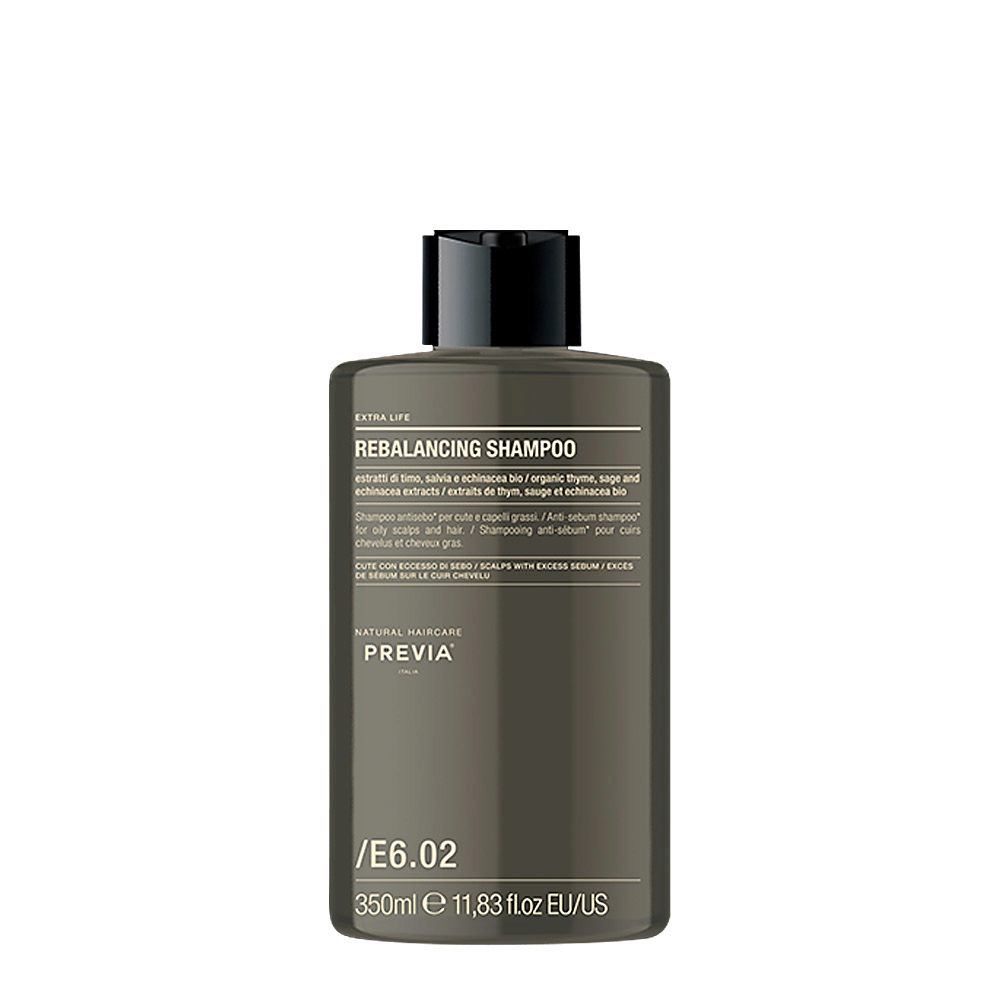 Previa Extra Life Rebalancing Shampoo 350ml - champú antisebo