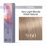 Wella Illumina Color 9/60 Rubio Muy Claro Violeta Natural 60ml - coloración permanente