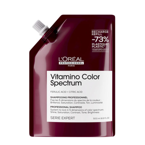 Paris Vitamino Color Spectrum Shampoo 500ml Refill - champú cabello coloreado recarga