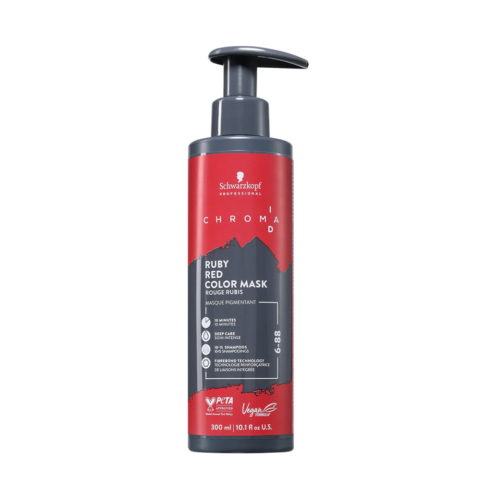 Schwarzkopf Chroma ID Color Mask 6-88 Ruby Red 300ml - mascarilla de color semipermanente