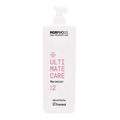 Morphosis Ultimate Care Maximizer Step 2 1000ml - suero de control instantáneo para cabello encrespado