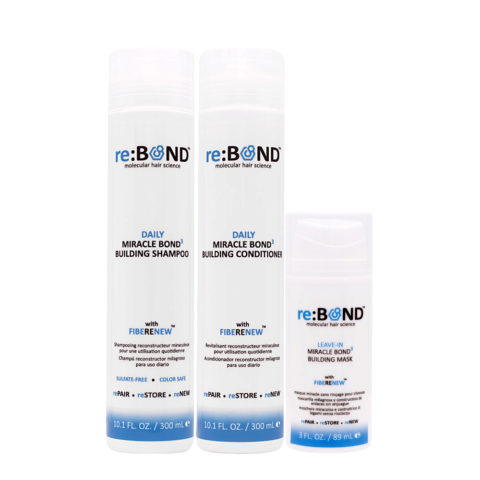 Daily Miracle Bond3 Building Shampoo 300ml Conditioner 300ml Mask 89ml