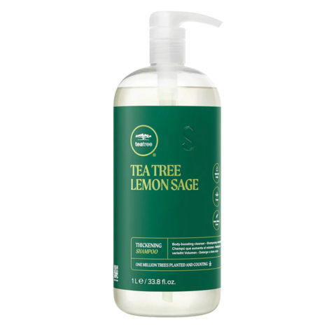 Tea Tree Lemon Sage Thickening Shampoo 1000ml - champú voluminizador