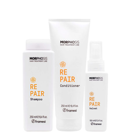 Morphosis Repair Shampoo 250ml Conditioner 250ml Velvet 100ml