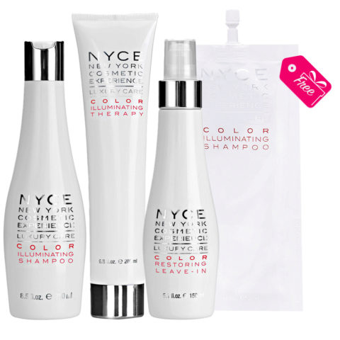 Luxury Care Color Illuminating Shampoo 250ml Therapy Mask 200ml Restoring Leave In 150ml