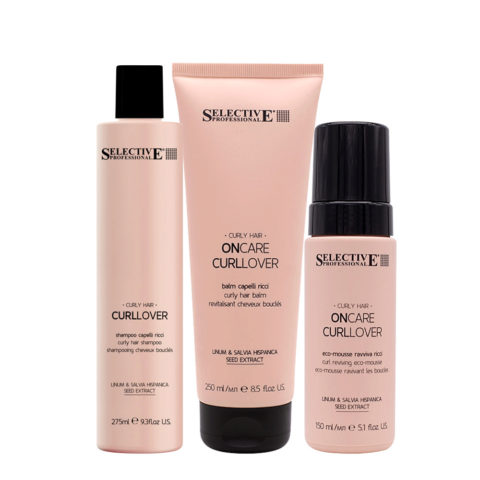 Curllover Shampoo 275ml Balm 250ml Mousse 150ml
