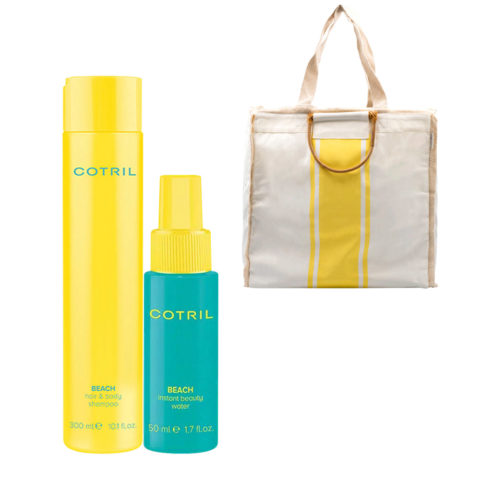 Beach Hair & Body Shampoo 300ml Instant Beauty Water 50ml + Bolsa de playa DE REGALO