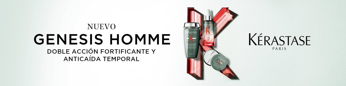 Genesis Homme es la nueva línea de Kerastase que previene la caída del cabello